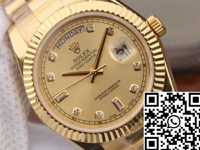 Rolex 40MM II Dial Day-Date 18K Factory Yellow 218238 Gold EW 0814